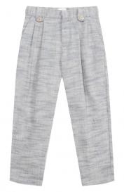 Брюки из хлопка и льна Eleventy