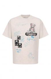 Хлопковая футболка DOMREBEL