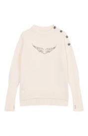 Пуловер из хлопка и кашемира Zadig and Voltaire