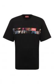 Хлопковая футболка Diesel