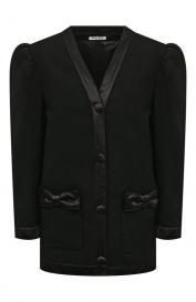 Жакет из шерсти и шелка Miu Miu