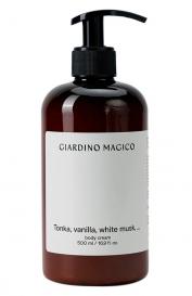 Крем для тела Tonka, Vanilla, White Musk, … (500ml) Giardino Magico