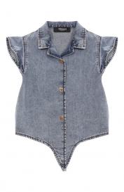 Джинсовая рубашка Versace