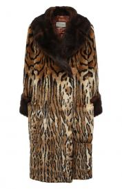 Шуба из экомеха Gucci