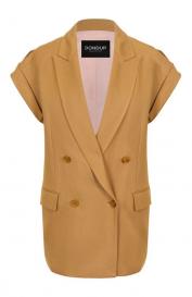 Жилет из вискозы и льна Dondup