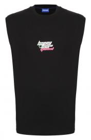 Хлопковая майка HUGO Blue