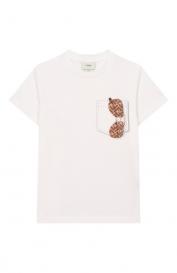 Хлопковая футболка Fendi