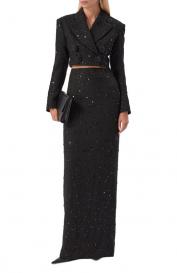 Твидовый костюм с отделкой пайетками Kamilla Purshie