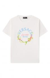 Хлопковая футболка Versace