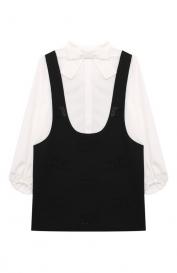 Комплект из блузки и сарафана Elisabetta Franchi la mia bambina