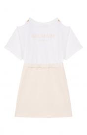 Хлопковое платье Balmain