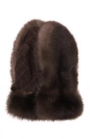 Меховые варежки из соболя Black Sable