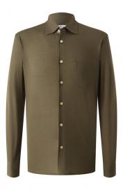 Рубашка из лиоцелла и хлопка KITON