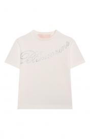 Хлопковая футболка Blumarine