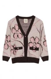 Кардиган из шерсти и вискозы DOUUOD