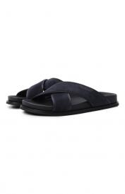 Замшевые шлепанцы Brioni