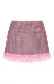 Юбка с отделкой стразами SELF-PORTRAIT