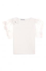 Хлопковая футболка Monnalisa