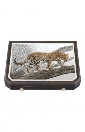 Дорожный хьюмидор на 9 сигар Леопард Stefano Ricci