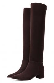 Замшевые ботфорты Piper 45 Gianvito Rossi
