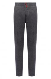 Брюки из хлопка и шерсти KITON