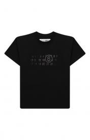 Хлопковая футболка mm6