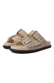 Замшевые шлепанцы DSquared2