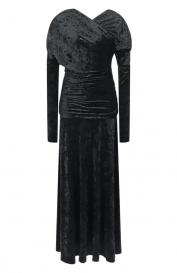 Бархатное платье Ganni