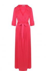 Шелковое платье-макси с запахом ALICE+OLIVIA