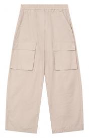 Хлопковые брюки-карго Monnalisa