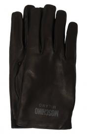 Кожаные перчатки Moschino