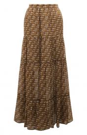 Юбка изо льна и шелка KITON