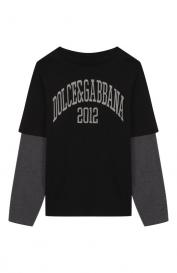 Хлопковый лонгслив Dolce&Gabbana