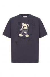 Хлопковая футболка DOMREBEL