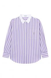 Рубашка из хлопка и шелка Brunello Cucinelli