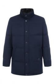 Пуховик с воротником из нутрии Stefano Ricci