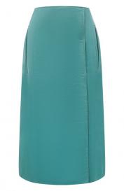 Кожаная юбка Prada