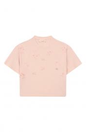 Хлопковая футболка Elisabetta Franchi la mia bambina