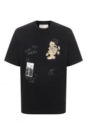 Хлопковая футболка DOMREBEL