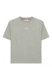 Хлопковая футболка HUGO