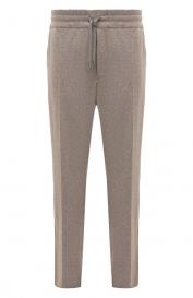 Брюки из шерсти и хлопка Cortigiani