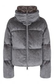 Пуховик с отделкой пайетками HERNO