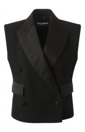 Жилет из шерсти и шелка Dolce&Gabbana