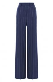 Брюки изо льна и шерсти KITON