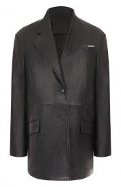 Кожаный жакет The Attico