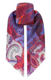 Шелковый платок Орнамент Цветы Gourji