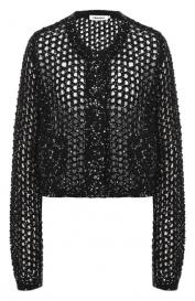 Хлопковый кардиган с отделкой пайетками Pervert