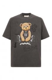 Хлопковая футболка DOMREBEL