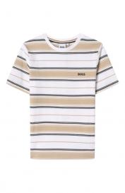 Хлопковая футболка BOSS
