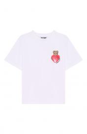 Хлопковая футболка Moschino